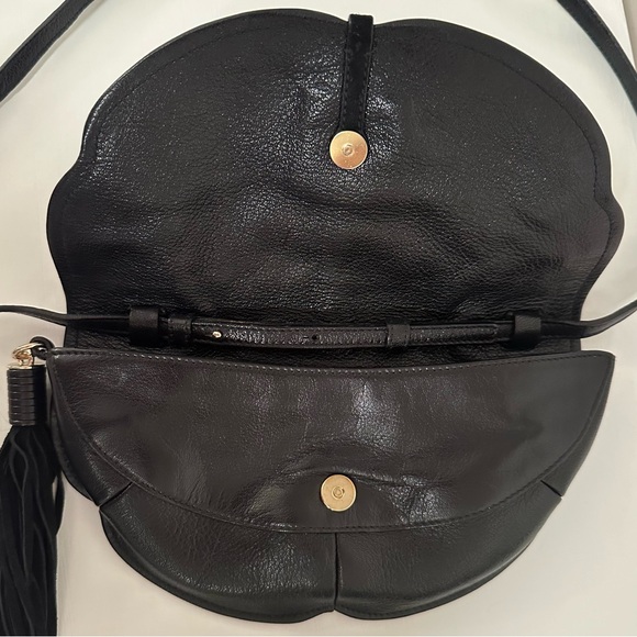 Yves St Laurent Leather Shoulder Bag, Wristlet, Clutch - Black - Picture 6 of 14